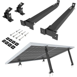 Nuasol - Lot de 2 supports de centrales électriques de balcon Support de panneau solaire réglable pour installations photovoltaïques Angle
