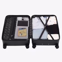 Arebos Set de 4 valises de voyage noir