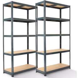 [Dimensions] 180 x 90 x 40 cm (HxLxP) | Capacité de charge 875 kg | Système d'assemblage sans outil | Solides étagères en MDF ...