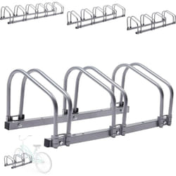 Arebos - Supports à vélos pour 3 vélos Supports multiples avec distance entre les roues de 21cm Support de vélo pour pneus de 35-60 mm de largeur