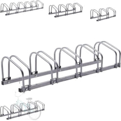 Arebos - Supports à vélos pour 5 vélos Supports multiples avec distance entre les roues de 21cm Supports à vélos pour une largeur de pneus de 35-60 mm