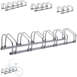Arebos - Supports pour vélos pour 6 vélos support mural ou au sol garage à vélos