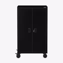 Arebos Armoire à dossier 155 x 90 x 40 cm avec roulettes