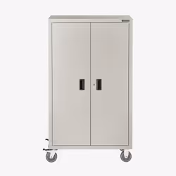 Arebos Armoire à dossier 155 x 90 x 40 cm avec roulettes