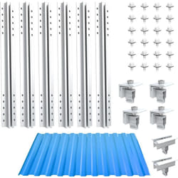 NuaSol Kit de montage photovoltaïque pour toit en tôle trapézoïdale Fixation