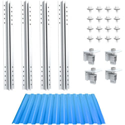 Nuasol - kit de montage photovoltaïque pour toit en tôle trapézoïdale