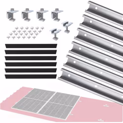 Description générale Le kit de montage NuaSol est conçu pour faciliter l'installation de panneaux solaires sur des toitures e ...