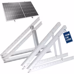 NuaFix - 2x Triangle Supports pour panneaux solaires 720mm Angle d'inclinaison 0-90° NuaFix vous propose différents matériaux ...