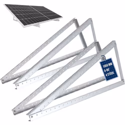 NuaFix - 2x Triangle Supports pour panneaux solaires 1050 mm Angle d'inclinaison 0-90° NuaFix vous propose différents matéria ...