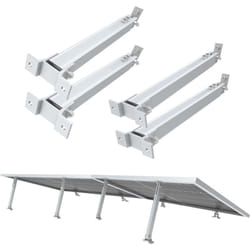 Nuasol - Lot de 2 supports de fixation pour centrale électrique de balcon Support de panneau solaire réglable pour installations photovoltaïques