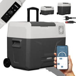 Arebos - Glacière à compresseur avec roulettes 39 litres Glacière électrique avec Commande app pour Refroidir, congeler et Maintenir au Chaud