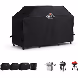 [MATÉRIAU DE HAUTE QUALITÉ] La hotte du barbecue est fabriquée en chlorure de polyvinyle (PVC) durable et en tissu Oxford 600 ...