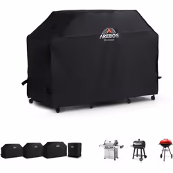 [MATÉRIAU DE HAUTE QUALITÉ] La hotte du barbecue est fabriquée en chlorure de polyvinyle (PVC) durable et en tissu Oxford 600 ...