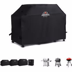 [MATÉRIAU DE HAUTE QUALITÉ] La hotte du barbecue est fabriquée en chlorure de polyvinyle (PVC) durable et en tissu Oxford 600 ...