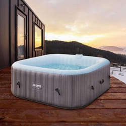 Spa Gonflable In Outdoor Whirlpool Piscine Massage bien être 185 x 185 cm - Arebos