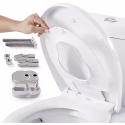 [2 EN 1 SIÈGE DE TOILETTE] Équipé de deux lunettes de toilettes de tailles différentes - une pour les enfants et une pour les ...