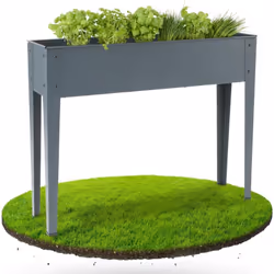 [Parterre surélevé en métal] Idéal pour les balcons et les terrasses ! La plate-bande surélevée AREBOS crée des conditions op ...