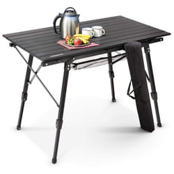 AREBOS Table de camping 90 x 515cm Table à roulettes en aluminium Table pliante
