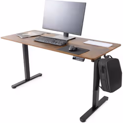 AREBOS Bureau électrique réglable en hauteur 140 x 60 cm - Fonction mémoire - Bureau dordinateur réglable 72 à 118 cm