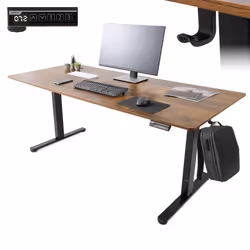 AREBOS Bureau électrique 160x80 cm réglable en hauteur avec fonction mémoire Bureau