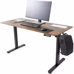 AREBOS Bureau électrique 180x80 cm réglable en hauteur avec fonction mémoire Bureau Marron