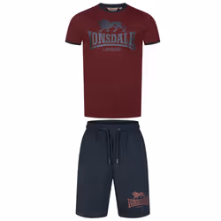 Ensemble t-shirt & shorts Lonsdale Maist