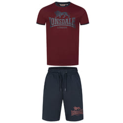Ensemble t-shirt & shorts Lonsdale Maist