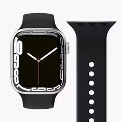 Vonmählen Classic, Bande, Smartwatch, Noir, Apple, Apple Watch 42 mm | 44 mm | 45 mm | 49 mm, Silicone