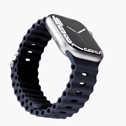 Vonmählen Wave Band Bande Bleu Silicone
