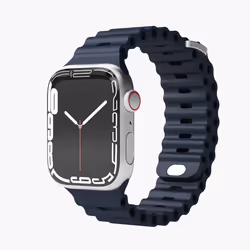 Vonmählen Wave Band Bande Bleu Silicone