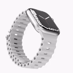Vonmählen Wave Band Bande Gris Silicone