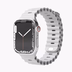 Vonmählen Wave Band Bande Gris Silicone