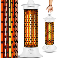 Kesser - Chauffage radiant sur pied Chauffage infrarouge 1200W Chauffage radiant Chauffage efficace en énergie Intérieur avec oscillation 360°