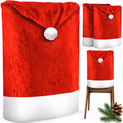 Housse de chaise de Noël KESSER en lot de 2 pour un double plaisir de Noël et une ambiance magique, particulièrement stylée e ...