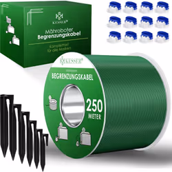KESSER Câble de délimitation, y compris 12 connecteurs de câble avec coupe-fil intégré à chaque connecteur de câble, différen ...
