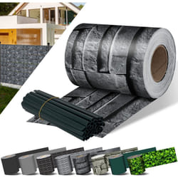 Pvc Bandes de protection visuelle Rouleau de protection visuelle Clôture à double barreaux Opaque Résistant aux intempéries et au vent Film de
