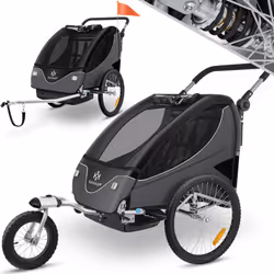 DESCRIPTION GÉNÉRALE La remorque à vélo Premium KESSER est un véhicule polyvalent qui sert à la fois de remorque à vélo et de ...
