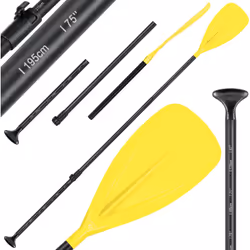 KESSER SUP Paddle Basic d'une construction solide en aluminium et PP, poignée ergonomique en T, pagaie en 3 parties, pale au  ...