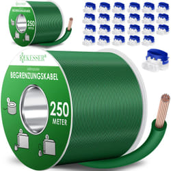 Kesser - Câble périphérique + piquet + connecteur de câble pour tondeuse robot Accessoires set câble périphérique compatible universel Vert / 500m