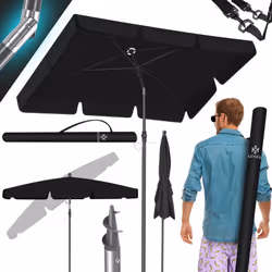 KESSER Parasol rectangulaire très robuste, avec protection UV, Housse de protection et étui 2 en 1, piquet de terre intégré, ...