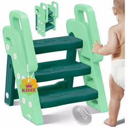 Tabouret marchepied KIDIZ avec fonction pliante en matériaux stables et de haute qualité pour les enfants de 18 mois à 6 ans, ...