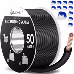 KESSER Câble de délimitation, y compris 12 connecteurs de câble avec coupe-fil intégré à chaque connecteur de câble, différen ...