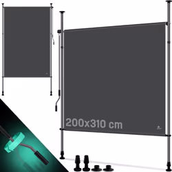 KESSER Store vertical montage facile sans perçage ni chevilles, finition de haute qualité en boîtier aluminium à revêtement p ...