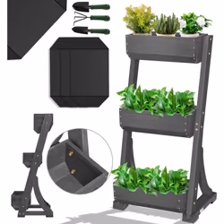 KESSER Plate-bande surélevée avec niveaux très robustes pour une multitude de plantes, résistant aux intempéries grâce à une  ...