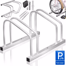 Le support à vélos KESSER offre une construction de haute qualité, résistante aux intempéries, des possibilités de montage un ...