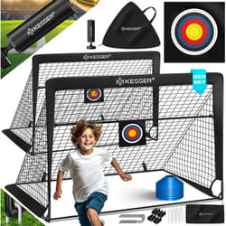 Kesser - But de football pour enfants Pop-Up 2er Set But de football pliable avec barres en fibre de verre & filets de but de haute qualité pour