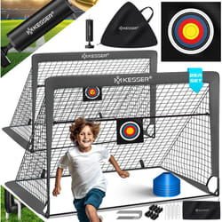 KESSER® But de football pour enfants Pop-Up 2er Set But de football pliable avec barres en fibre de verre & filets de but de haute qualité pour