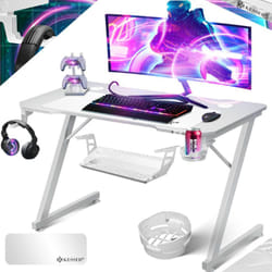 Kesser - Table de jeu ultime Z-Frame Bureau de jeu avec porte-boisson Crochet pour écouteurs Table d'ordinateur pc Table ergonomique pour gamer 100 x