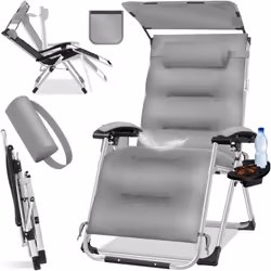 KESSER Bain de soleil avec revêtement rembourré extra épais et de haute qualité, surface de couchage extra large et confortab ...