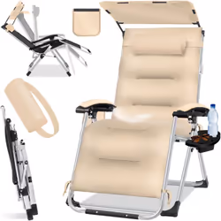 KESSER Bain de soleil avec revêtement rembourré extra épais et de haute qualité, surface de couchage extra large et confortab ...